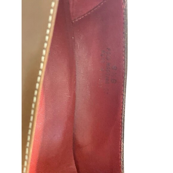 Coach Women’s Brown Leather Heels Sz 9.5B Buckle Accent Round Toe Classic Pumps - Picture 6 of 10